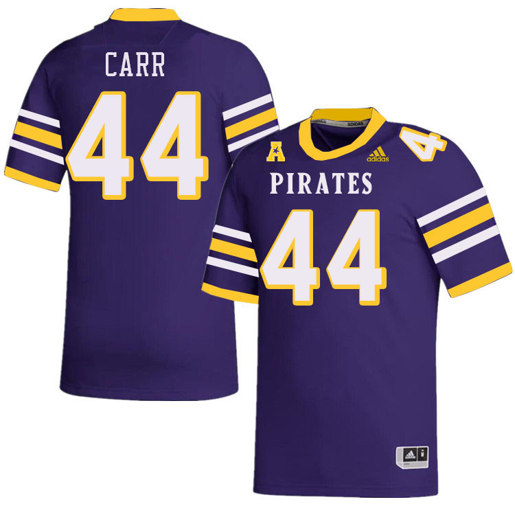 Men #44 Preston Carr ECU Pirates College Football Jerseys Stitched-Throwback